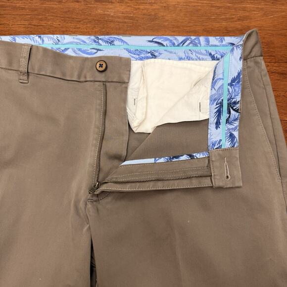 Tommy Bahama Boracay Flat Front Chino Pants Tencel Blend Men's 38x34 Dark Gray - Picture 5 of 13